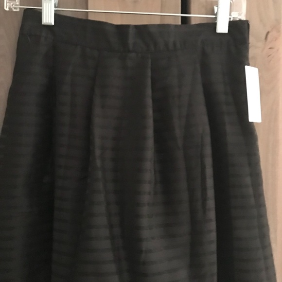 Black Striped Anthropologie Midi Skirt Size Small - Picture 2 of 4